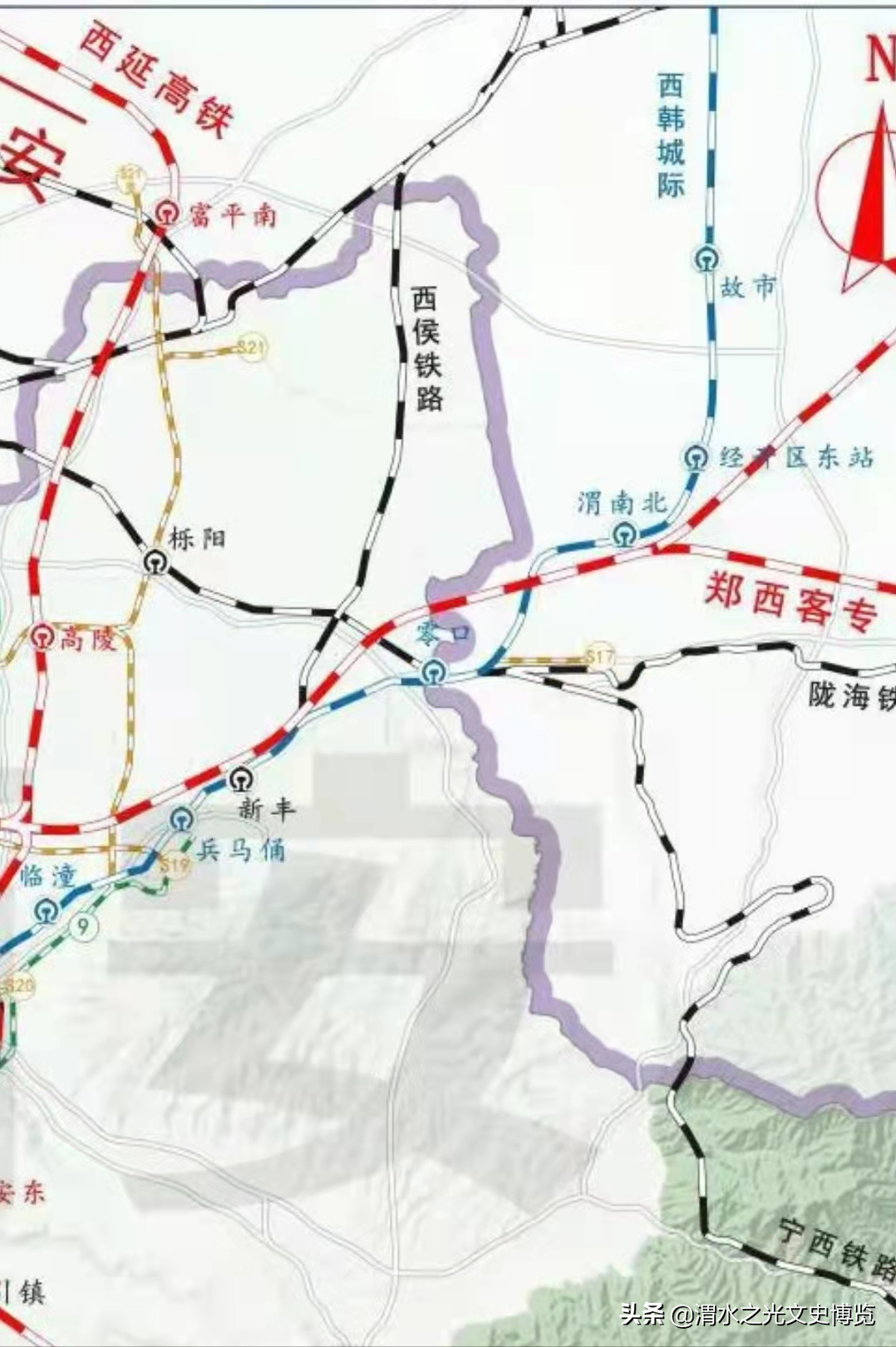 西安至渭南城际！西韩城际铁路途径渭南主城区