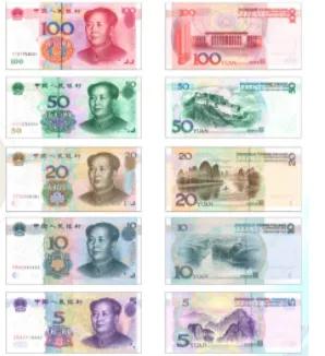 我国发行的五套人民币中背面图案分别是哪些地方及解说