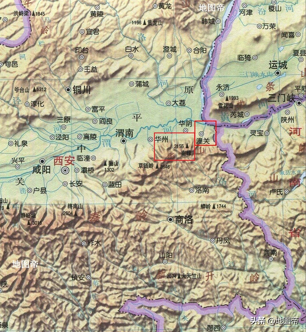 西岳夹在西安和洛阳之间，为何叫华山？