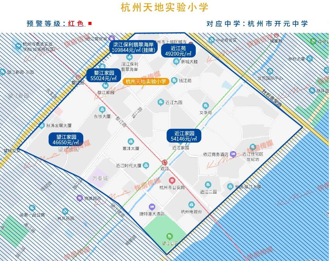 杭州天长小学学区房范围有哪些（杭州最好的学区房划分图）-第5张图片-PPT汇