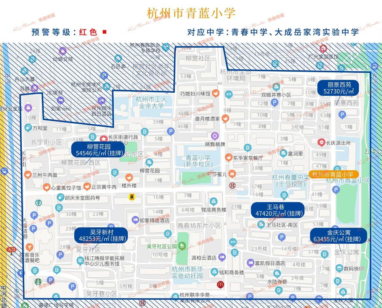 杭州天长小学学区房范围有哪些（杭州最好的学区房划分图）-第9张图片-PPT汇
