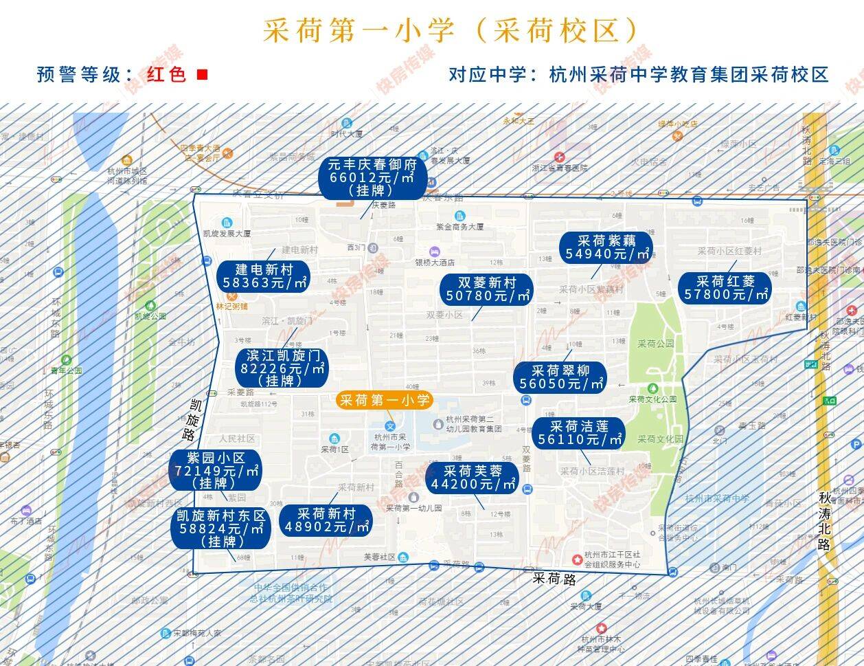杭州天长小学学区房范围有哪些（杭州最好的学区房划分图）-第10张图片-PPT汇