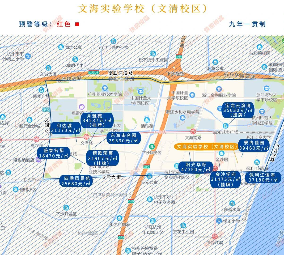 杭州天长小学学区房范围有哪些（杭州最好的学区房划分图）-第48张图片-PPT汇