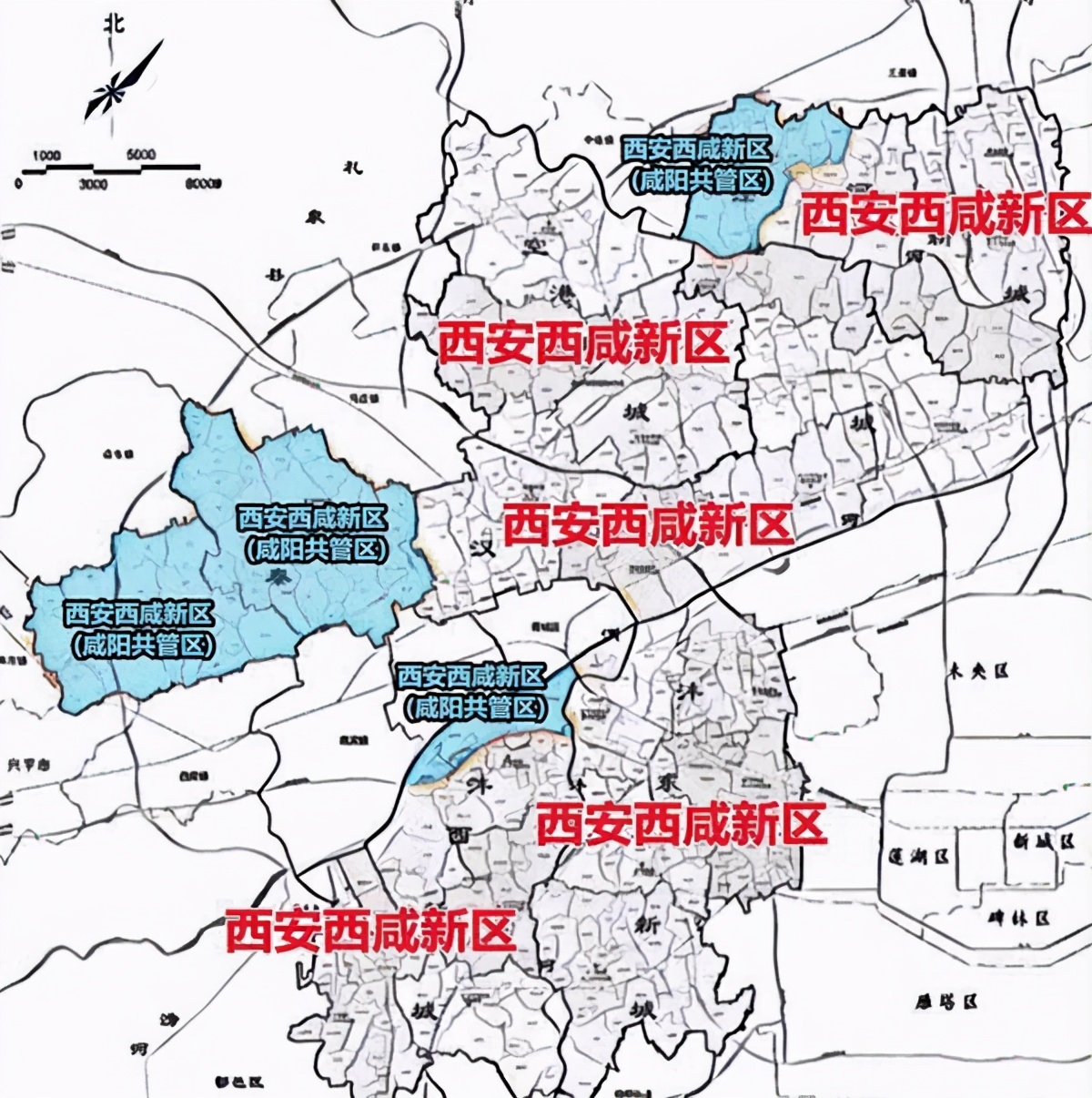 正式官宣 | 西咸新区划分为西咸新区直管区、西安（西咸新区）—咸阳共管区