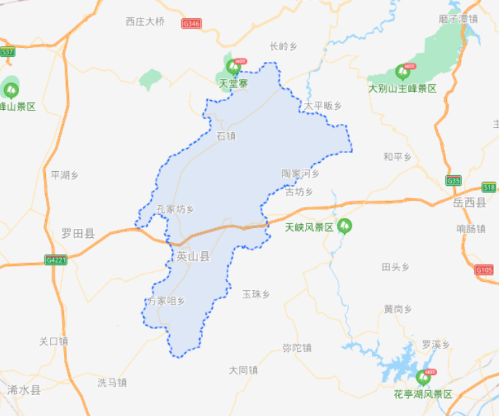 湖北省一个县，人口超30万，因为一座山而得名