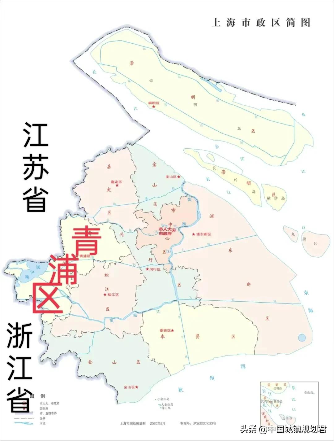 上海市行政区划分析：哪些市辖区处于临外省、临江的优势区位？